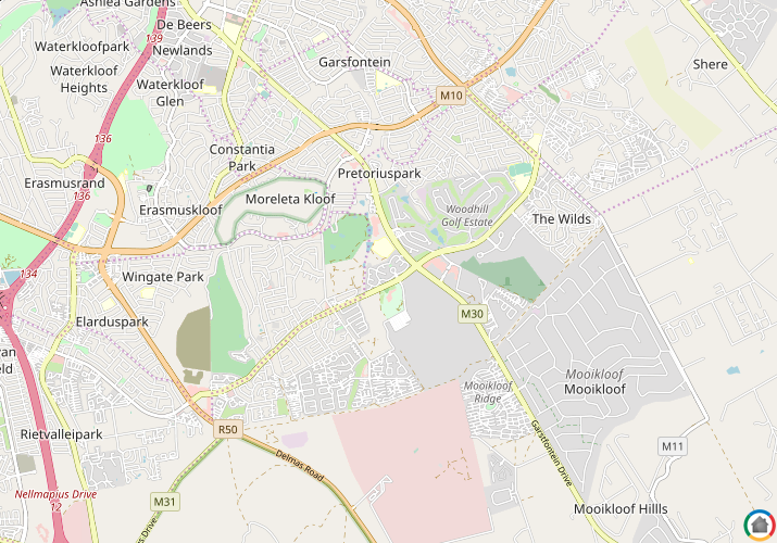 Map location of Woodlands Lifestyle Estate